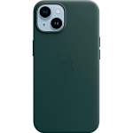 Чехол Apple Leather Case with MagSafe для Apple iPhone 14 Forest Green (MPP53)