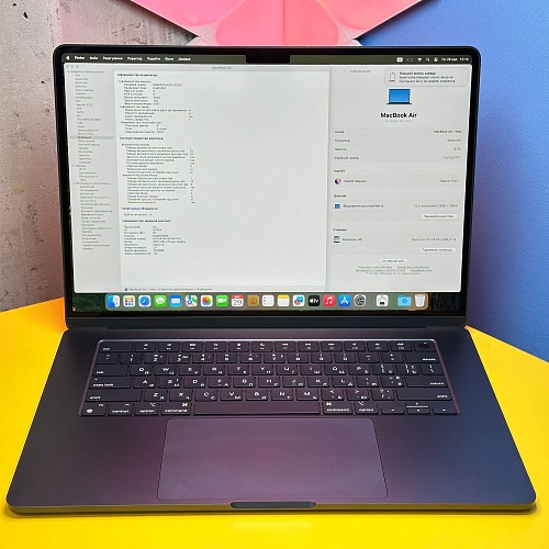 Ноутбук Apple MacBook Air 15" M3 8/256GB Midnight 2024 MC9G4 (219T) Б/У