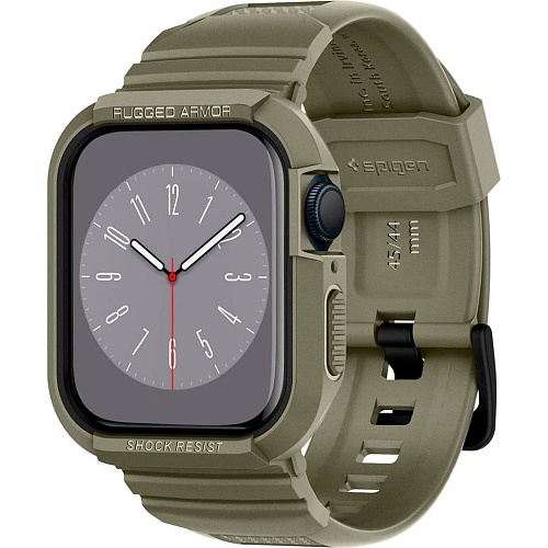 Ремешок Spigen Rugged Armor для Apple Watch 44/45mm Vintage Khaki (ACS05914)