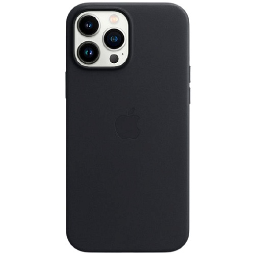 Чехол Leather Case с MagSafe для Apple iPhone 13 Pro Max Midnight (MM1R3)