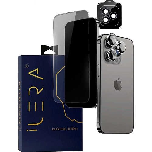 Защитное стекло iLera Premium Sapphire Ultra + Corning Glass для Apple iPhone 15 Pro Max (iLPrSap15ProMX) Защитное стекло iLera Premium Sapphire Ultra + Corning Glass для Apple iPhone 15 Pro Max (iLPrSap15ProMX)