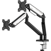 Настільне кріплення для монітора Anda Seat Stealth II Duo Black White (AD-W-A6D-2S-BW) - придбати в Дніпрі, Україні: ціна, характеристики | інтернет-магазин TOUCH