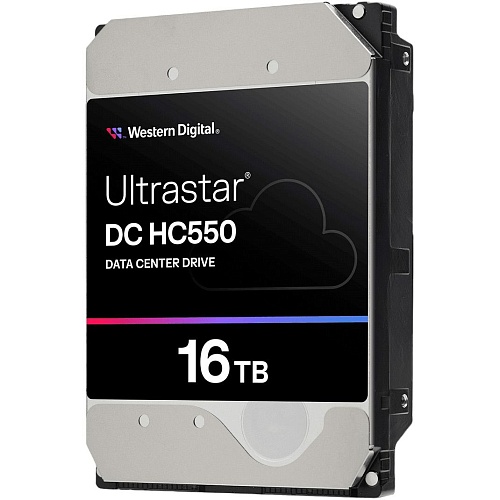 Жесткий диск 3.5" WD Ultrastar HC550 16TB SATA 512MB (WUH721816ALE6L4/0F38462)