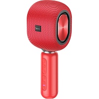 Микрофон с караоке Hoco BK8 Cool Hi K-Song Red (759559)