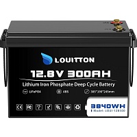 Аккумулятор Louitton LiFePO4 12V (12.8V/300Ah/3840Wh) (LOUI-12-300)