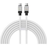 Кабель Baseus CoolPlay Series USB-C to USB-C 100W 2m White (CAKW000302)