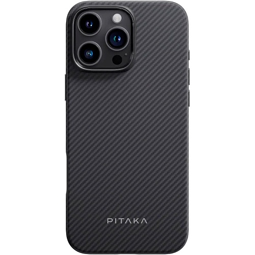 Чехол Pitaka Military-Grade Protective Case Twill 600D для Apple iPhone 16 Pro Black/Grey (KI1601PPA)