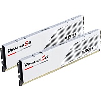 Модуль памяти DDR5 G.Skill Ripjaws S5 2x32GB 6000MHz Matte White (F5-6000J2836G32GX2-RS5W)