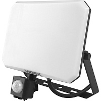 Светодиодный прожектор Videx F3 с датчиком движения и освещенности 50W 5000K Black (VLE-F3-0505B-S)