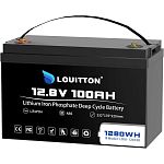 Акумулятор Louitton LOUI 128100 LiFePO4 12V (12.8V/100Ah/1280Wh) (BMS 200A/100A)