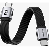 Кабель Hagibis Flat USB 4 USB-C to USB-C 0.15m (UAF20E) - придбати в Дніпрі, Україні: ціна, характеристики | інтернет-магазин TOUCH