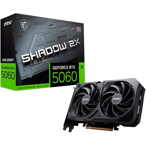 Видеокарта MSI GeForce RTX 5060 SHADOW 2X OC 8G (G5060-8S2C) UA