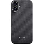 Чехол Pitaka MagEZ Ultra-Slim 600D Twill для Apple iPhone 16 Black/Grey (KI1601A)