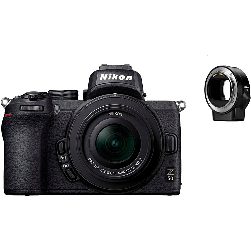 Беззеркальный фотоаппарат Nikon Z 50 Kit DX 16-50mm f/3.5-6.3 VR + FTZ Mount Adapter (VOA050K004)