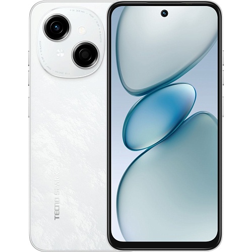 Смартфон Tecno Spark Go 1 4/128GB Glittery White (4894947036194)