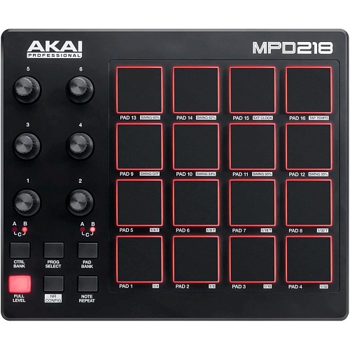 MIDI-контроллер AKAI MPD 218 (0694318016930)