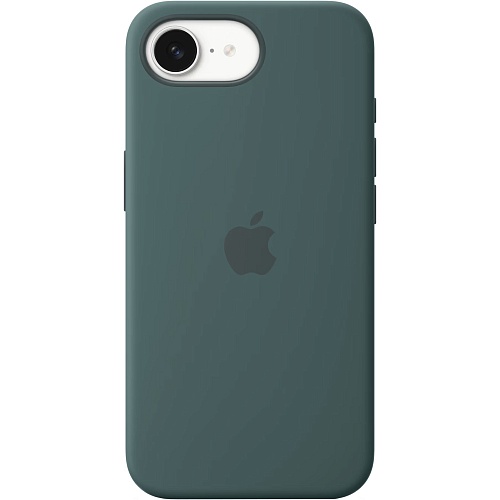 Чехол Silicone Case with MagSafe для Apple iPhone 16e Lake Green AAA