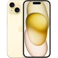 Смартфон Apple iPhone 15 128GB Yellow (MTP23) Смартфон Apple iPhone 15 128GB Yellow (MTP23)