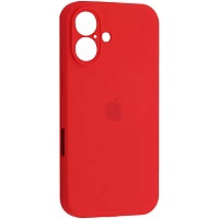 Чехол Silicone Case Camera Protect для Apple iPhone 16 Red AA