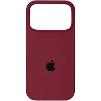 Чехол Silicone Case для Apple iPhone 17 Pro Max Maroon AA