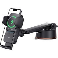 Автодержатель с беспроводной зарядкой Baseus Wisdom Auto Alignment Car Mount 15W Black (CGZX000101) Автодержатель с беспроводной зарядкой Baseus Wisdom Auto Alignment Car Mount 15W Black (CGZX000101)