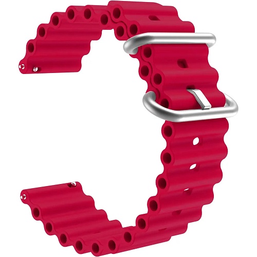 Универсальный ремешок для смарт-часов Ocean Band 20mm Wine Red