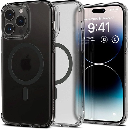 Чехол Spigen Ultra Hybrid MagFit для iPhone 14 Pro Max Frost Black (ACS05582)