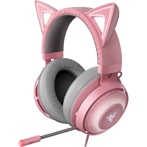 Ігрові навушники Razer Kraken Kitty Edition Quartz (RZ04-02980200-R3M1) - придбати в Дніпрі, Україні: ціна, характеристики | інтернет-магазин TOUCH