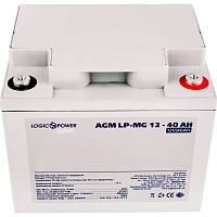 Аккумулятор LogicPower Silver AGM-MG 12V (12V/40Ah/480Wh) (2313) Аккумулятор LogicPower Silver AGM-MG 12V (12V/40Ah/480Wh) (2313)