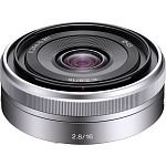 Объектив Sony E 16mm f/2.8 for Nex Silver (SEL16F28.AE)