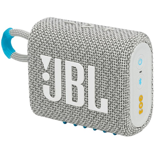 Портативная акустика JBL GO 3 Eco White (JBLGO3ECOWHT)