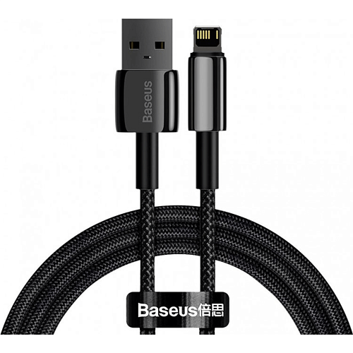 Кабель Baseus Tungsten Gold USB to Lightning 1m Black (CALWJ-01) - придбати в Дніпрі, Україні: ціна, характеристики | інтернет-магазин TOUCH