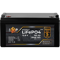 Аккумулятор LogicPower LiFePO4 12V (12.8V/160Ah/2048Wh) (BMS 80A/40А) (29455) Аккумулятор LogicPower LiFePO4 12V (12.8V/160Ah/2048Wh) (BMS 80A/40А) (29455)