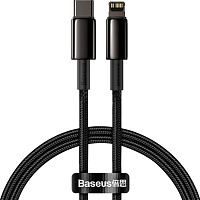 Кабель Baseus Tungsten Gold USB-C to Lightning 1m Black (CATLWJ-01) - придбати в Дніпрі, Україні: ціна, характеристики | інтернет-магазин TOUCH Кабель Baseus Tungsten Gold USB-C to Lightning 1m Black (CATLWJ-01) - придбати в Дніпрі, Україні: ціна, характеристики | інтернет-магазин TOUCH
