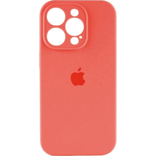 Чехол Silicone Case Camera Protect для Apple iPhone 16 Pro Peach AA