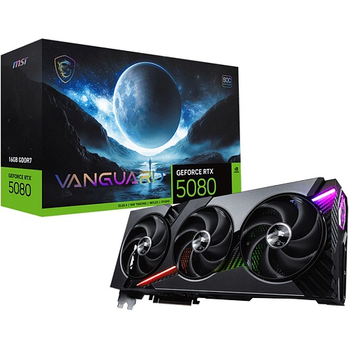 Видеокарта MSI GeForce RTX 5080 16G VANGUARD SOC (G5080-16VGS) EU
