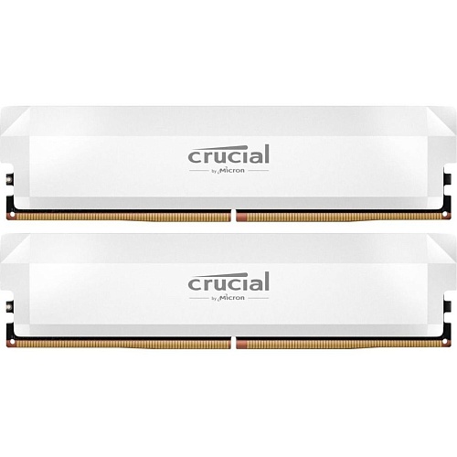 Модуль пам'яті DDR5 Crucial 2x32GB 6400 MHz Pro OC White (CP2K32G64C40U5W)