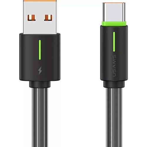 Кабель Usams SJ732 USB-A to USB-C 18W 1m Black (SJ732USB01) - придбати в Дніпрі, Україні: ціна, характеристики | інтернет-магазин TOUCH