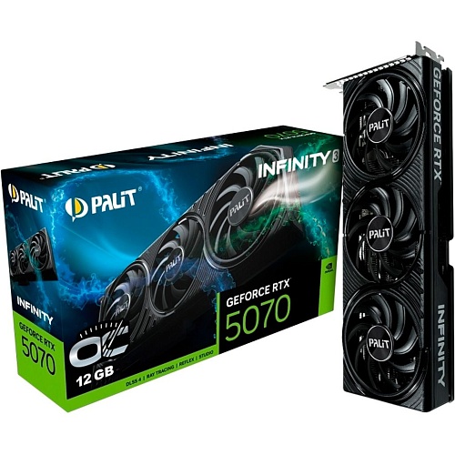Відеокарта Palit GeForce RTX 5070 Infinity 3 OC (NE75070S19K9-GB2050S) UA - придбати в Дніпрі, Україні: ціна, характеристики | інтернет-магазин TOUCH