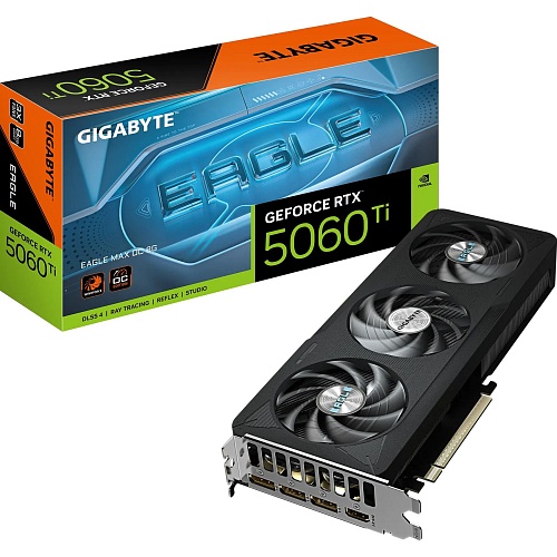 Видеокарта Gigabyte GeForce RTX 5060 Ti Eagle Max OC 8G (GV-N506TEAGLEMAX_OC-8GD) UA