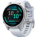 Смарт-часы Garmin Fenix 8 AMOLED 43mm Silver with Whitestone Silicone Band (010-02903-00)