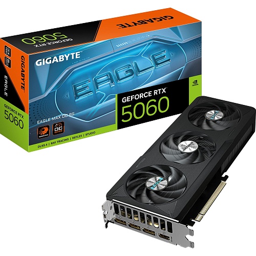 Видеокарта Gigabyte GeForce RTX 5060 Eagle Max OC 8G (GV-N5060EAGLEMAX OC-8GD) UA