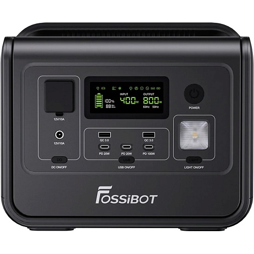 Зарядна станція Fossibot F800 Black (FSB-F800-bl) - придбати в Дніпрі, Україні: ціна, характеристики | інтернет-магазин TOUCH