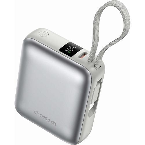 Внешний аккумулятор Choetech Magnetic Wireless B832-GO 10000mAh 35W Silver