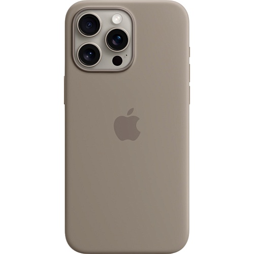 Чехол Silicone Case with MagSafe для Apple iPhone 15 Pro Max Clay AAA