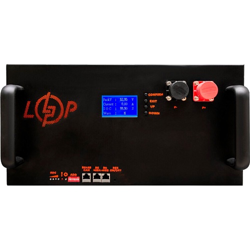 Аккумулятор LogicPower LiFePO4 LCD 48V (51.2V/230Ah/11776Wh) (Smart BMS 200A/100А) (23628)
