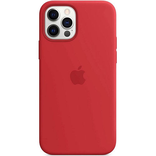 Чехол Silicone Case с MagSafe для Apple iPhone 12/12 Pro (Red) ААА