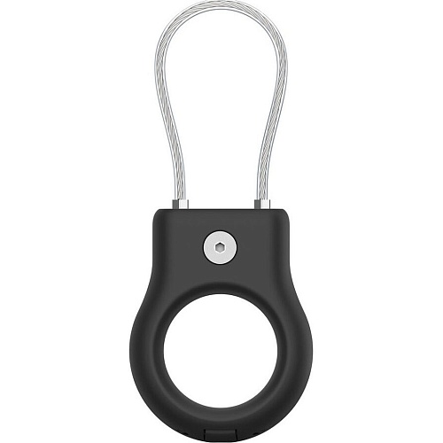 Чехол для поисковой метки Apple AirTag Keychain with Wire Cable Black