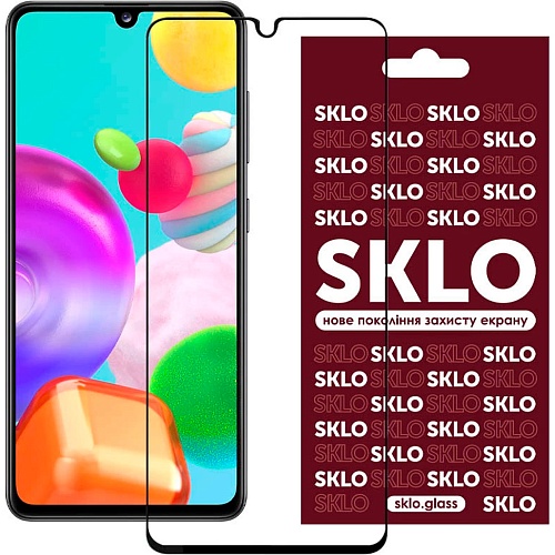 Защитное стекло SKLO 3D Full Glue Tempered Glass для Samsung Galaxy A05s Black