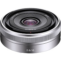Объектив Sony E 16mm f/2.8 Silver (SEL16F28.AE) Объектив Sony E 16mm f/2.8 Silver (SEL16F28.AE)